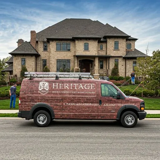 Heritage Chimney Services branded service van in Buffalo, MN