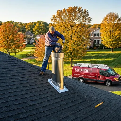 Heritage Chimney Services branded service van in Maple Grove, MN